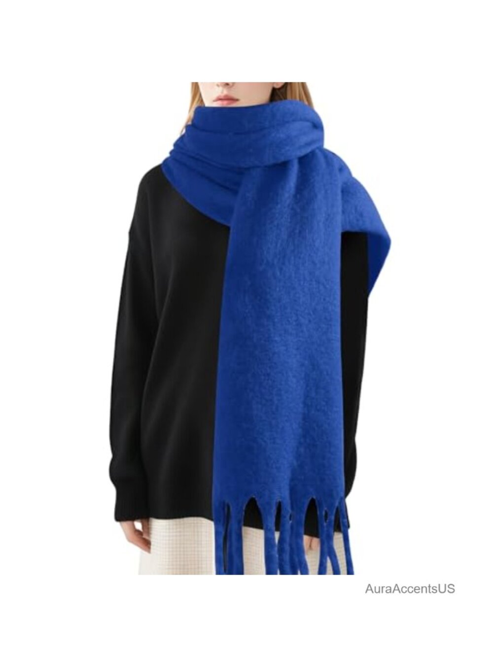 Acrylic Cold Weather Scarf, Cashmere Feeling Winter Wrap, Shawl for Women